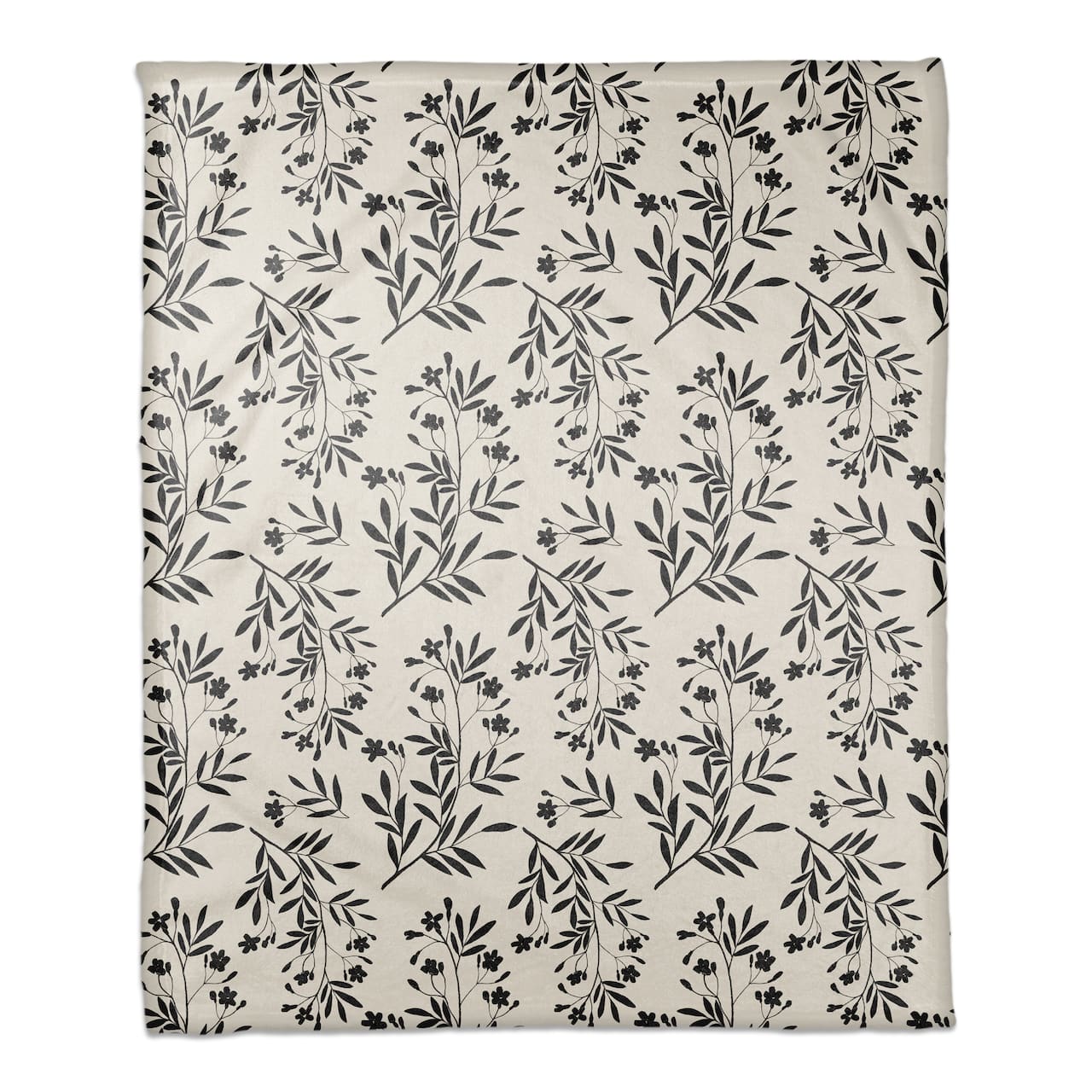 Monochromatic Floral Bunch 50" x 60" Coral Fleece Blanket